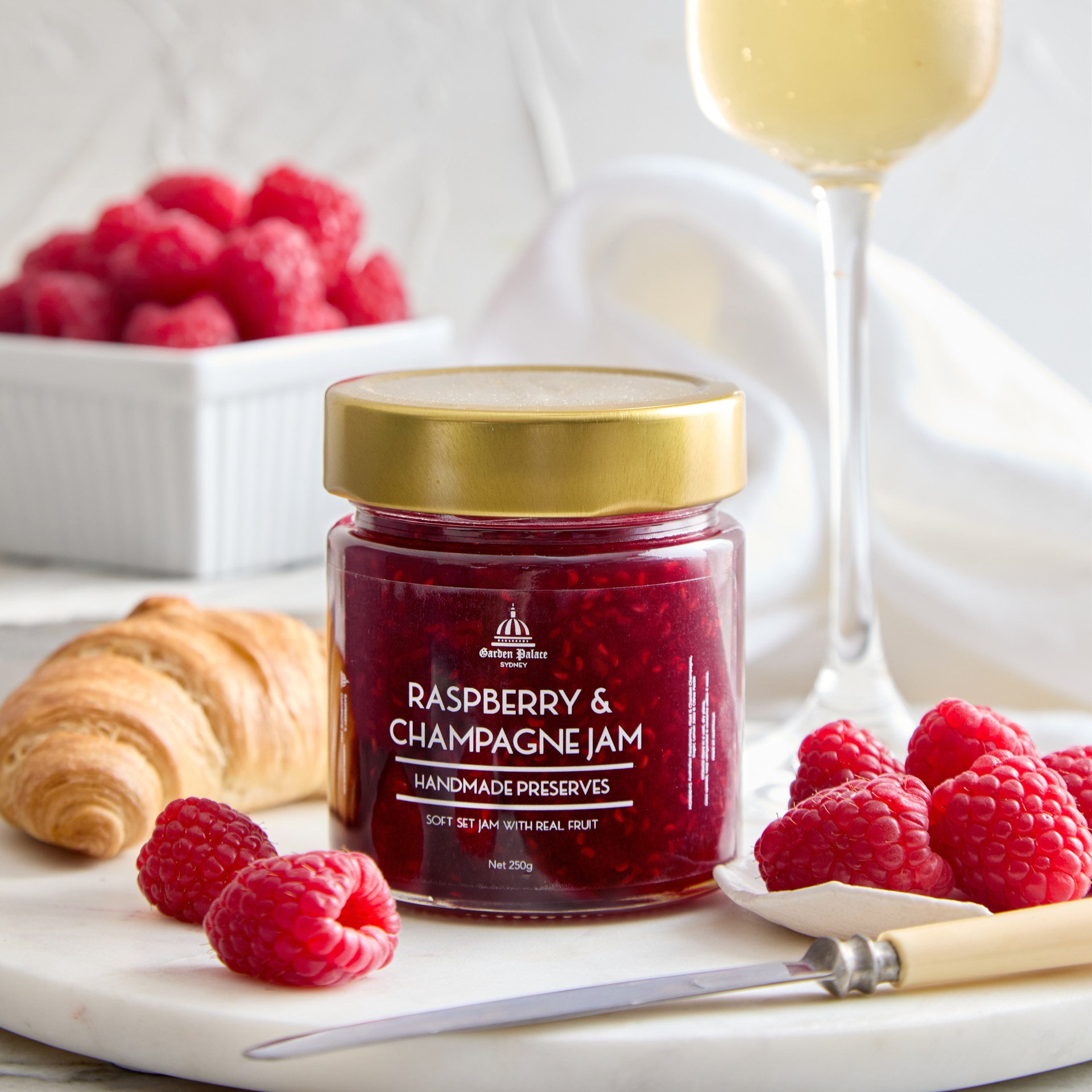 Carette France Raspberry Jam Raspberry & Champagne Jam – Garden Palace Sydney